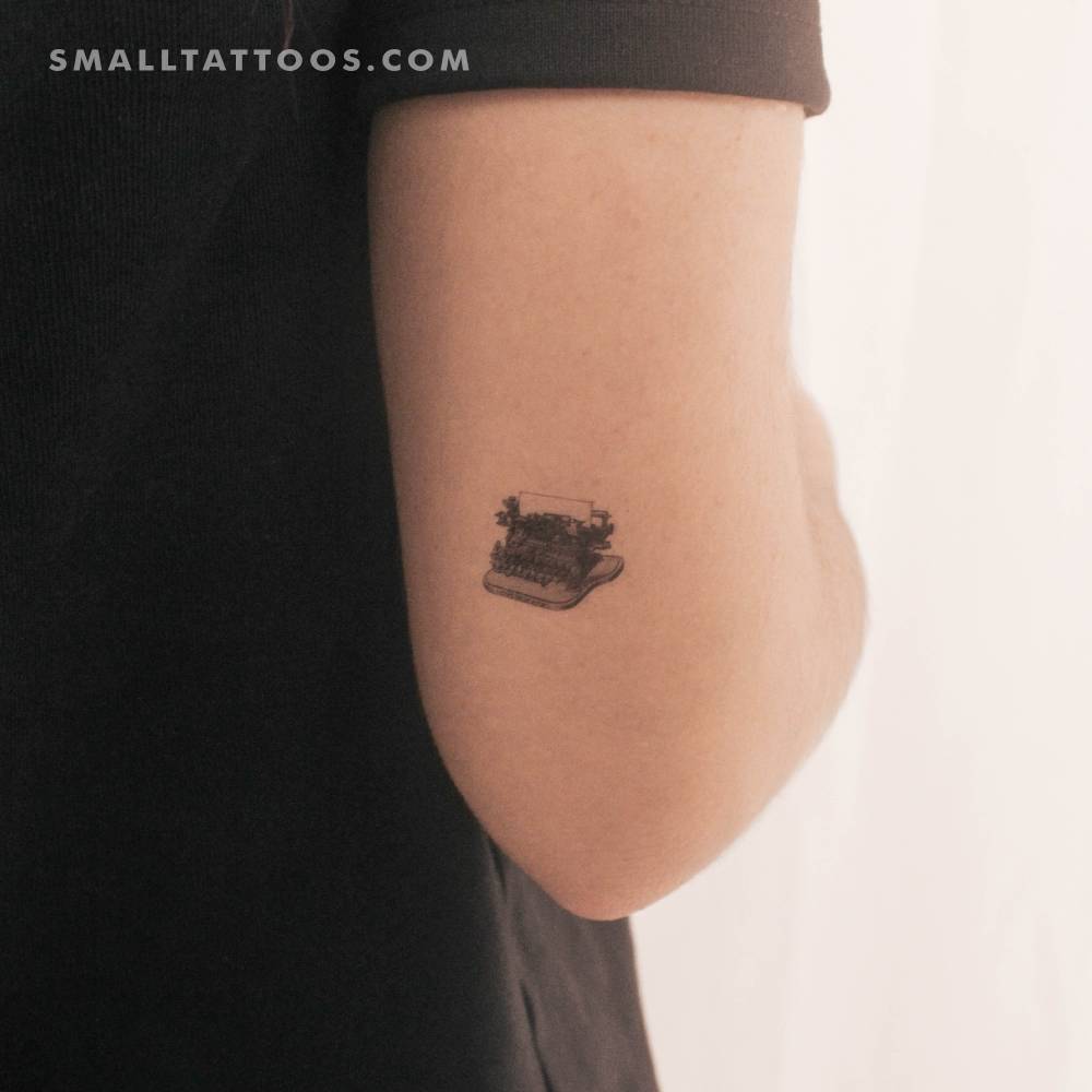 Typewriter Temporary Tattoo