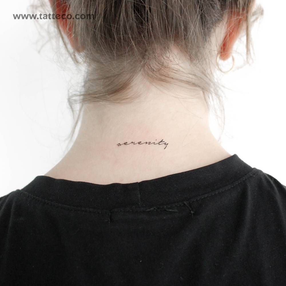 Serenity Temporary Tattoo