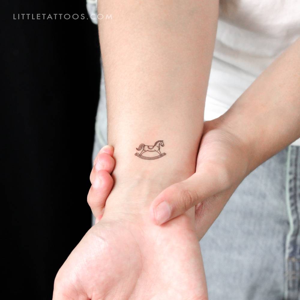 Rocking Horse Temporary Tattoo