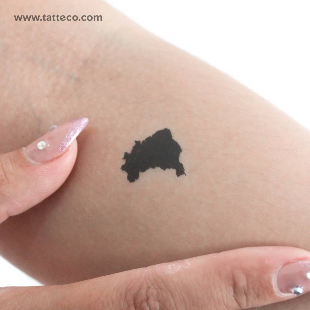 Brazil Map Temporary Tattoo