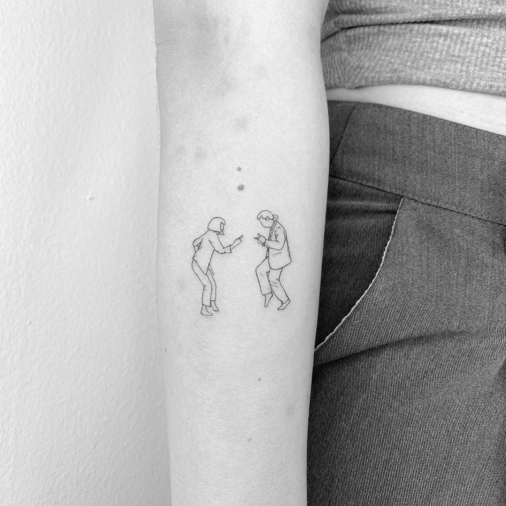 Pulp Fiction, Mia Wallace and Vincent Vega.