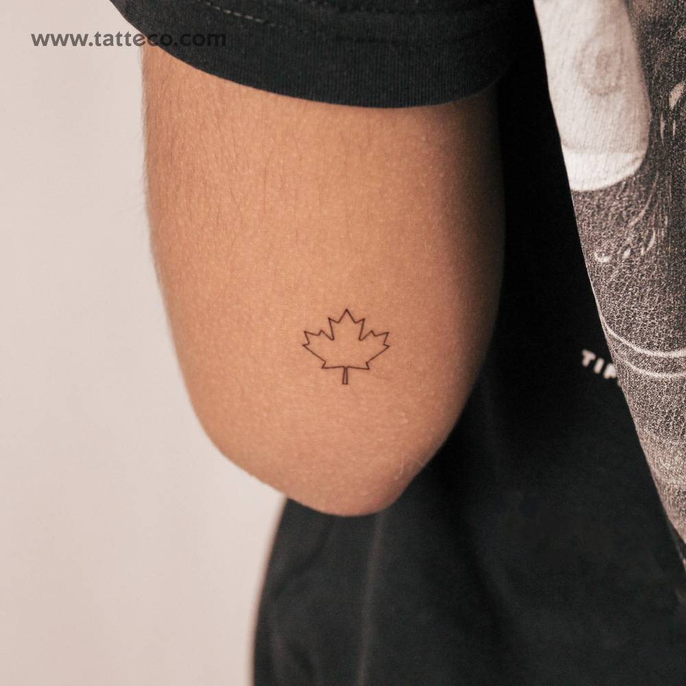 Canada Maple Leaf Semi-Permanent Tattoo