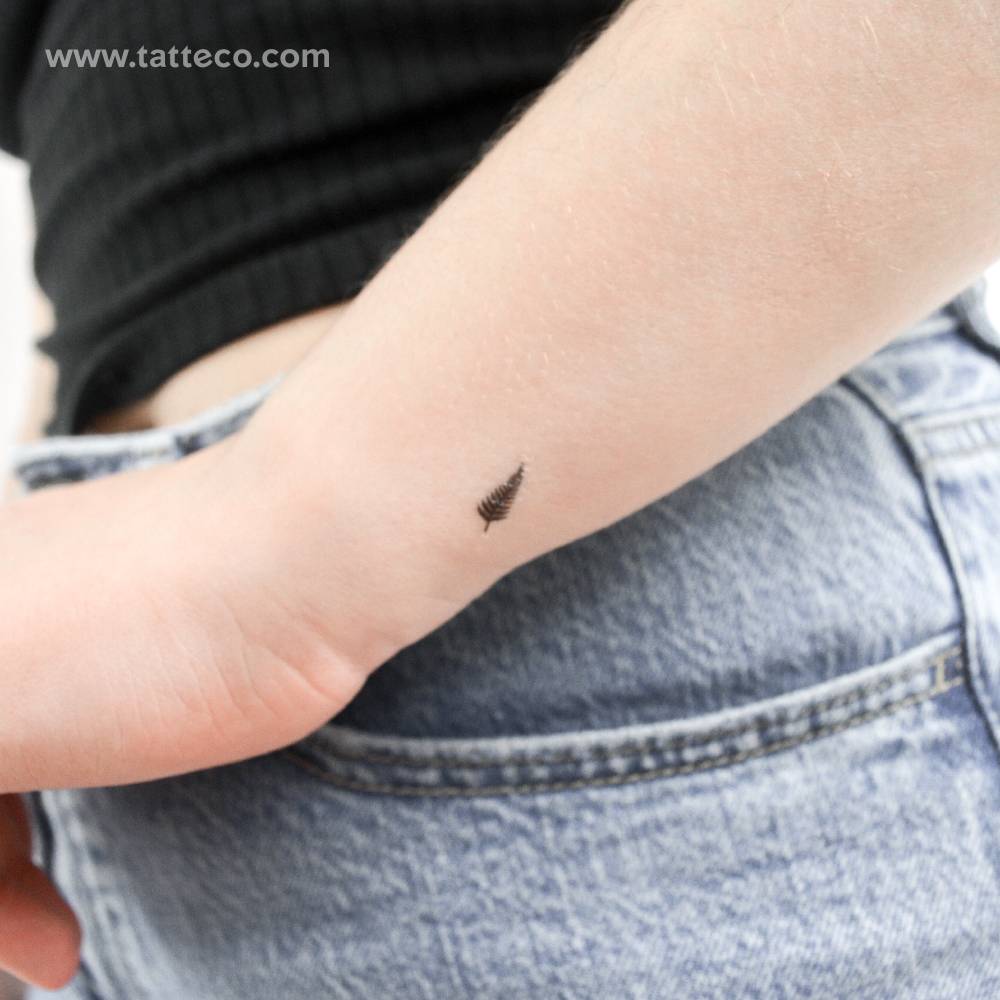 Tiny Fern Leaf Temporary Tattoo