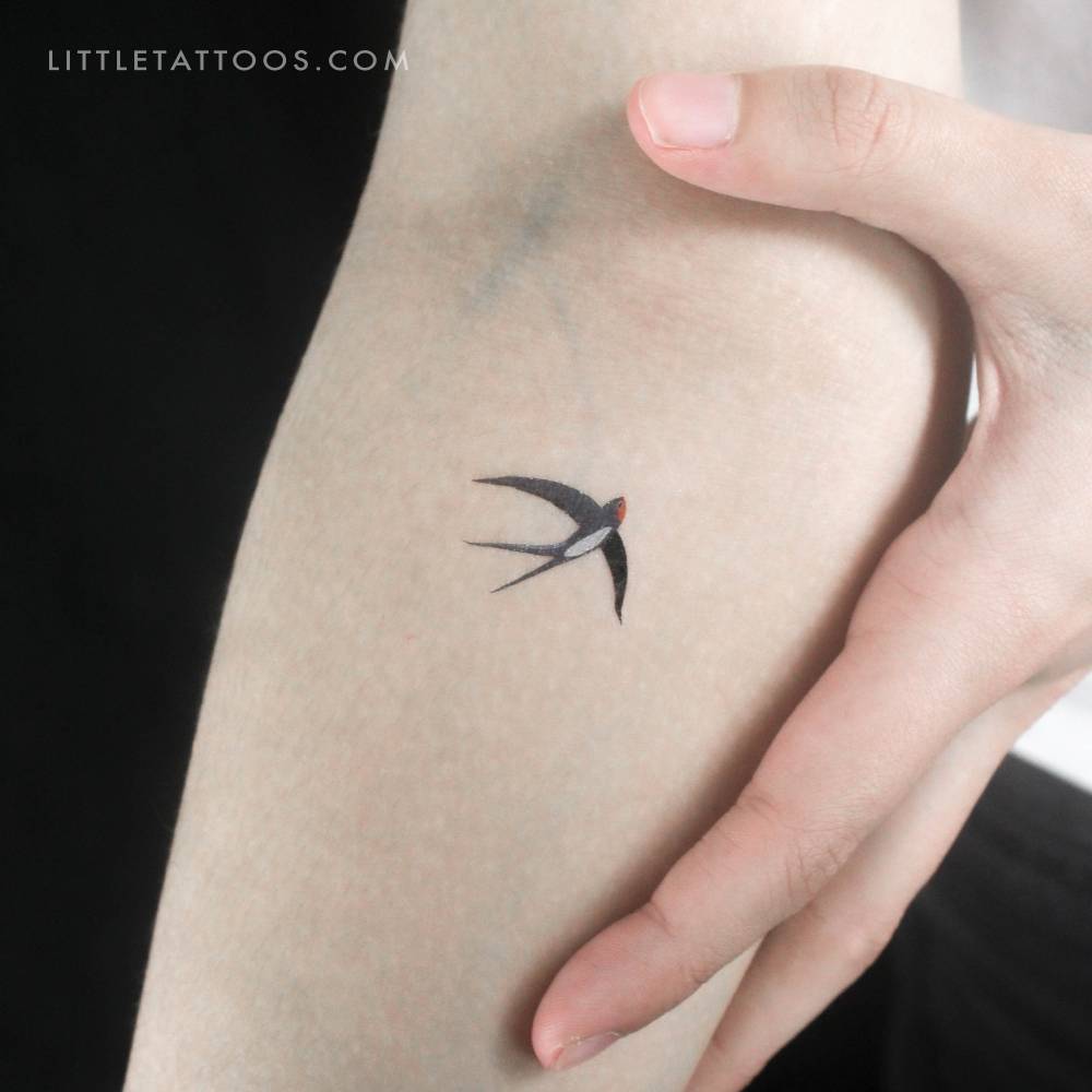Swallow By Ann Lilya Temporary Tattoo