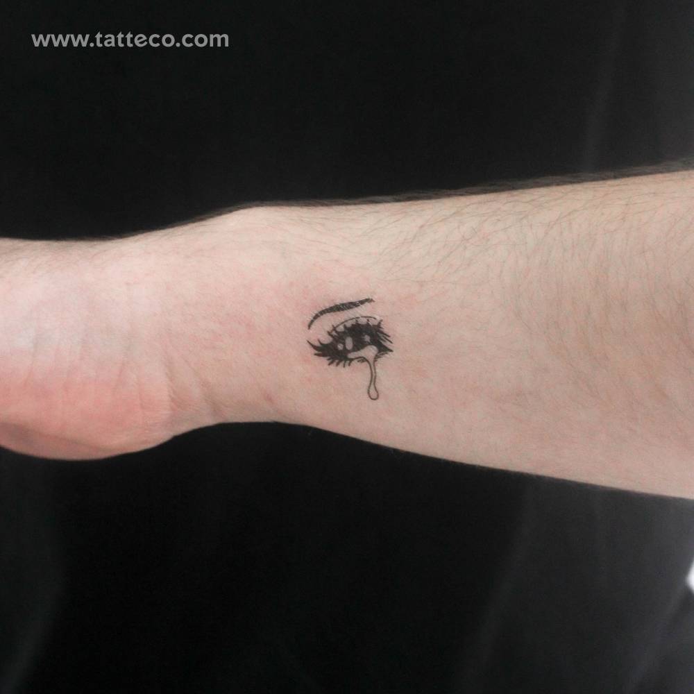 Small Crying Eye By Tukoi Temporary Tattoo