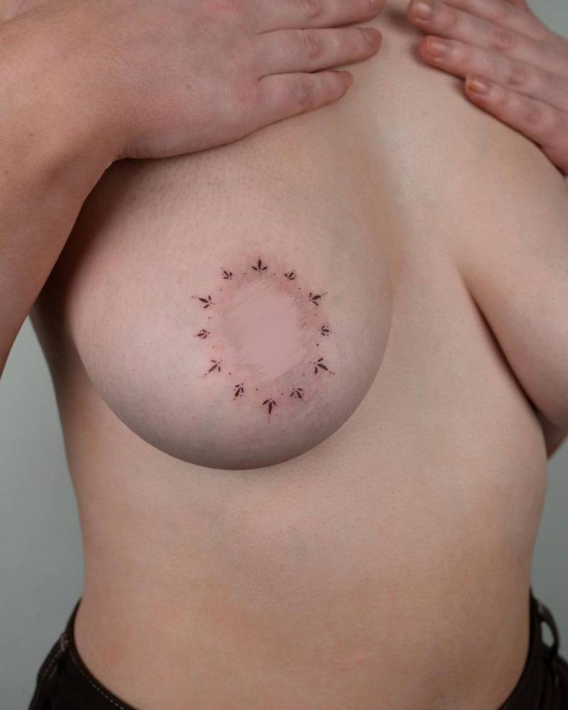 Nipple decorations.