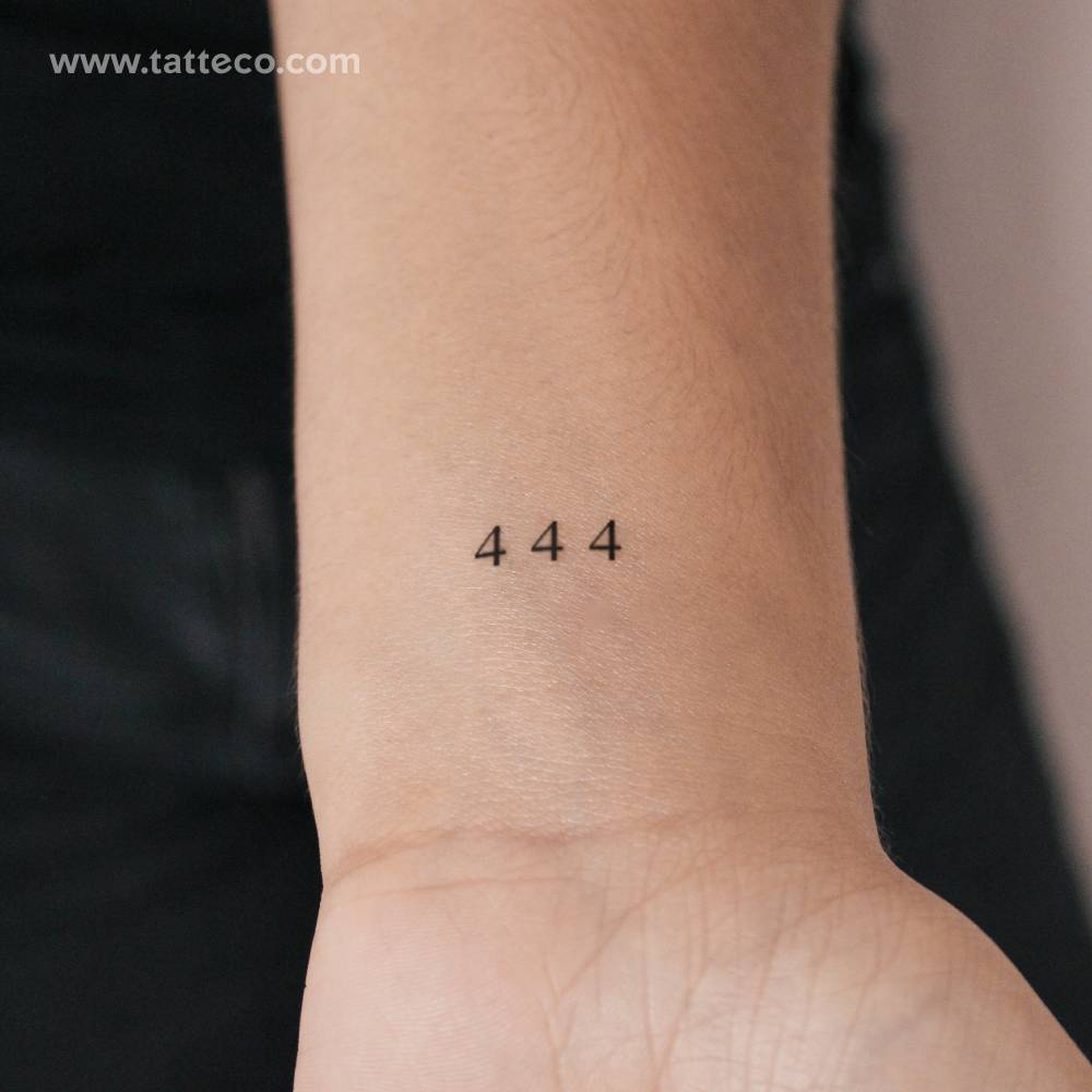 444 Semi-Permanent Tattoo