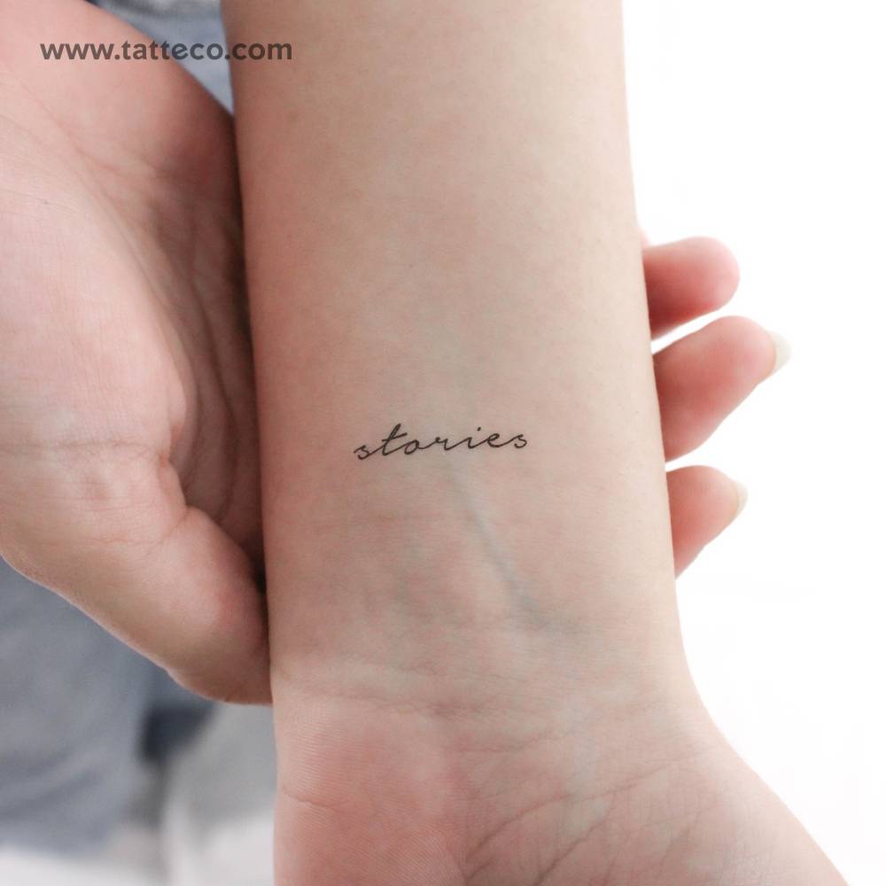 Stories Temporary Tattoo