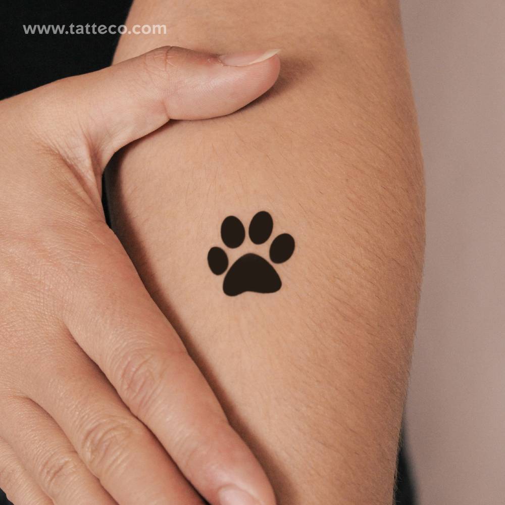 Paw Print Semi-Permanent Tattoo