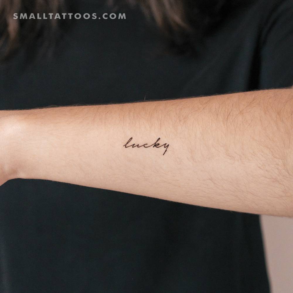 'Lucky' Temporary Tattoo