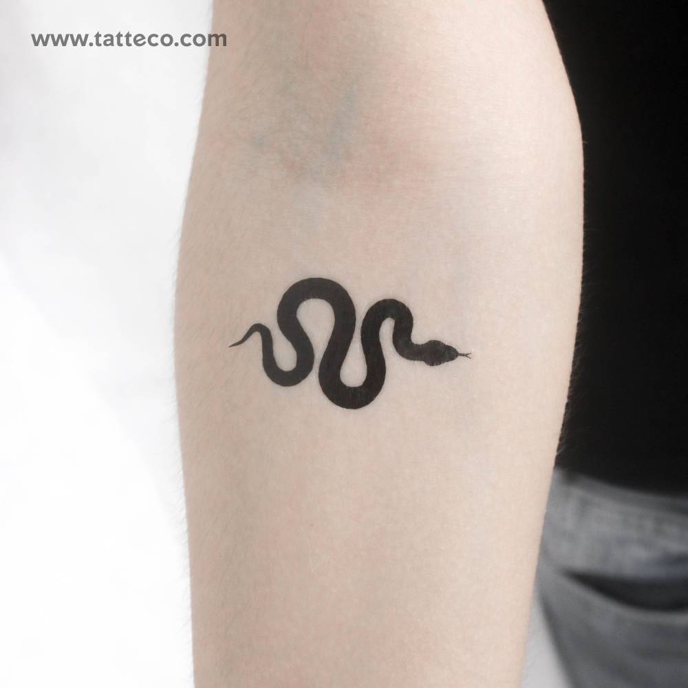 Black Snake Temporary Tattoo