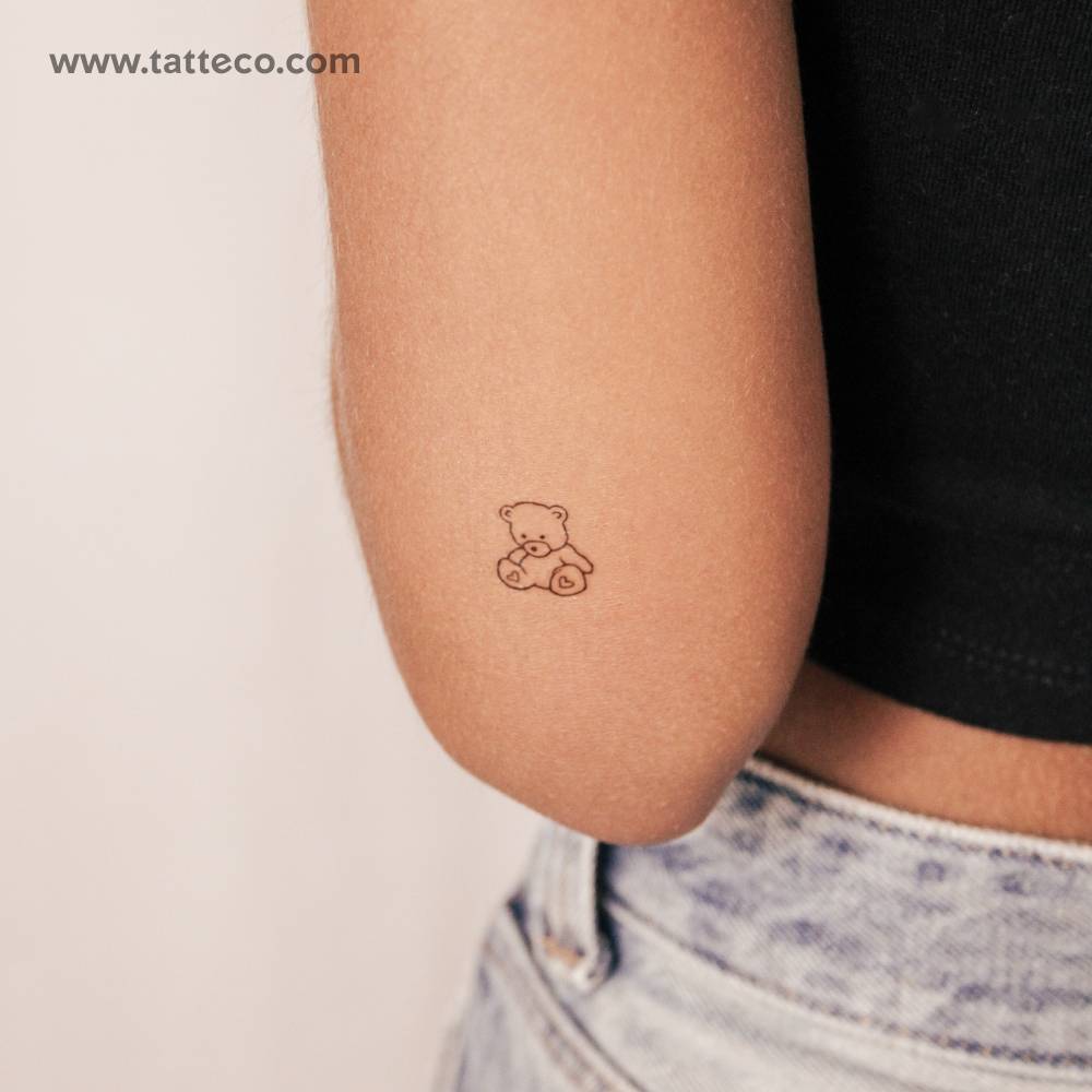 Teddy Bear Semi-Permanent Tattoo