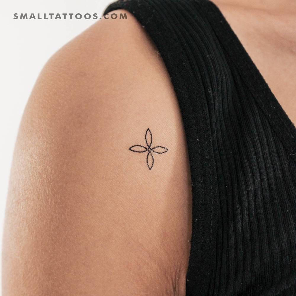Small Quaternary Knot Temporary Tattoo