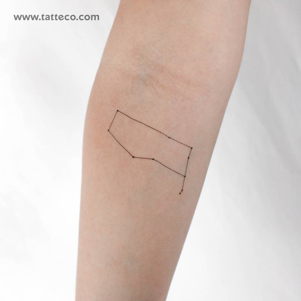 Gemini Constellation Temporary Tattoo