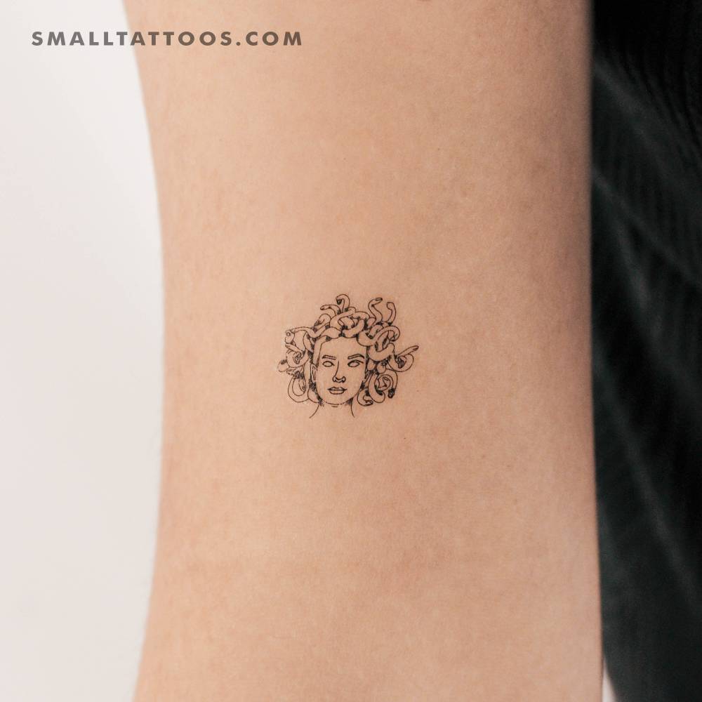 Small Medusa Temporary Tattoo
