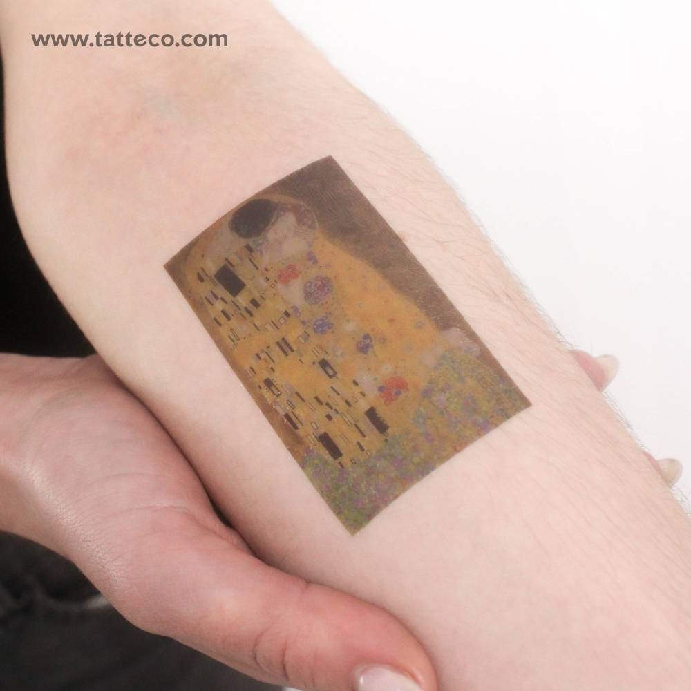 Klimt's The Kiss Temporary Tattoo