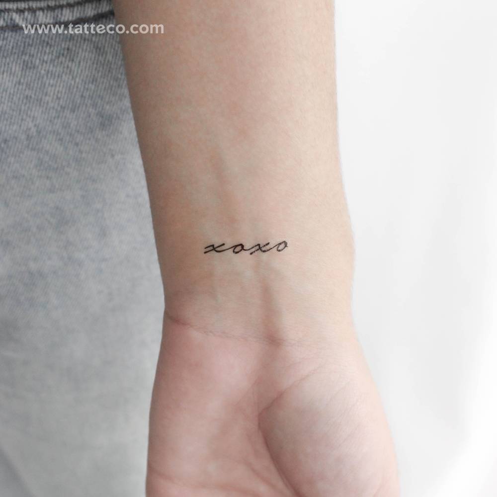 Xoxo Temporary Tattoo