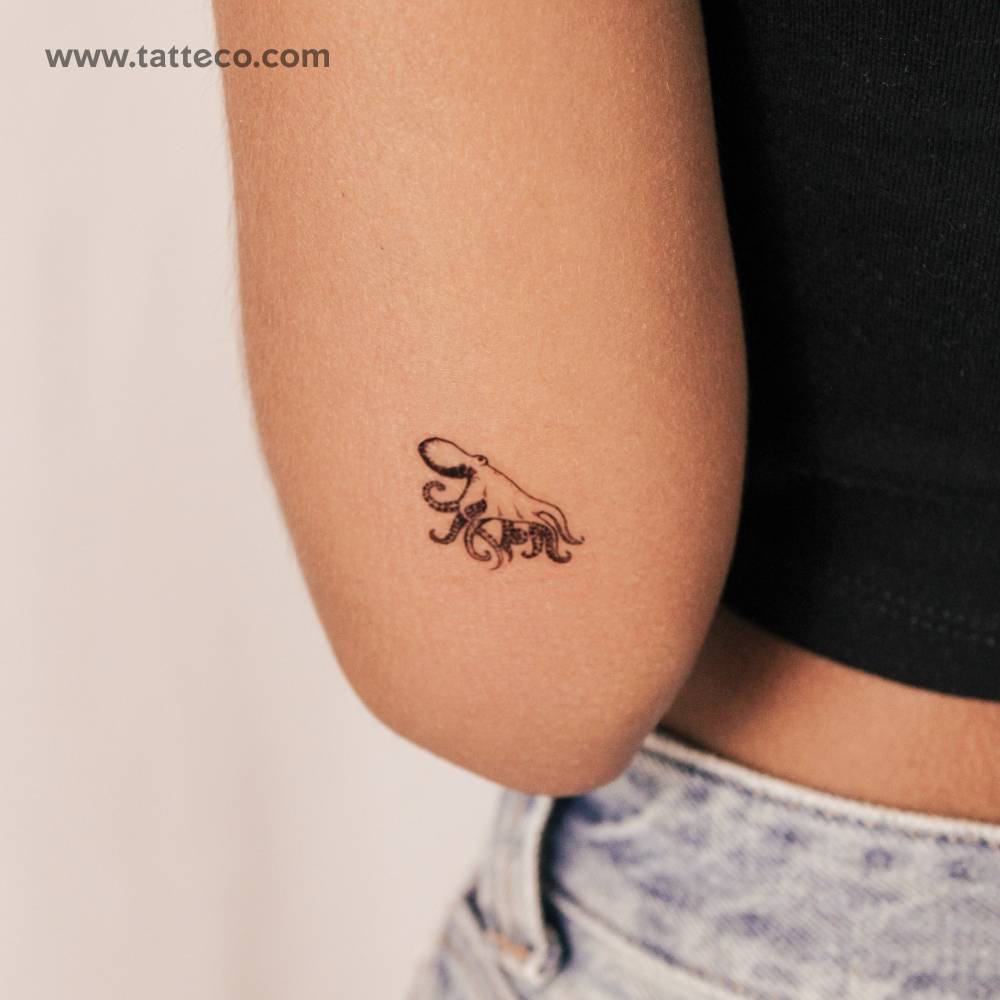 Octopus Semi-Permanent Tattoo