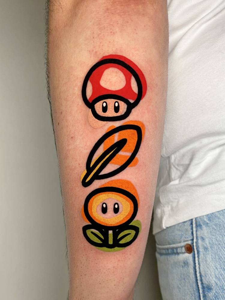 SUPER MARIO POWER-UPS DESTRUTTURATI.