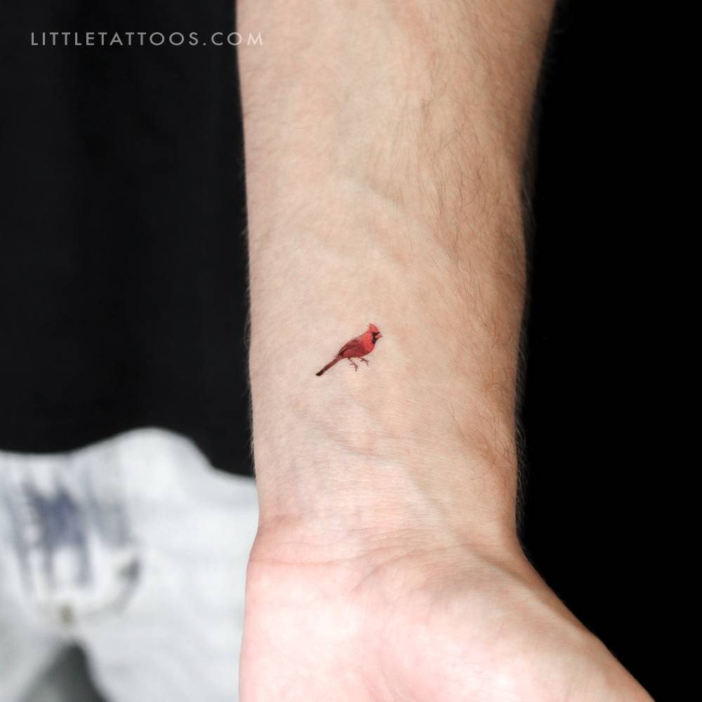 Cardinal bird Temporary Tattoo