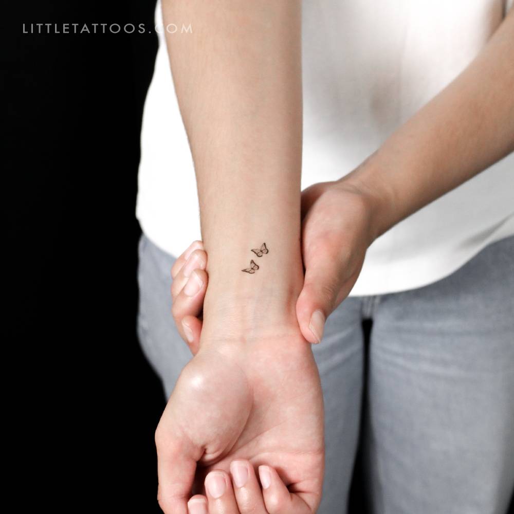 Butterfly Couple Temporary Tattoo