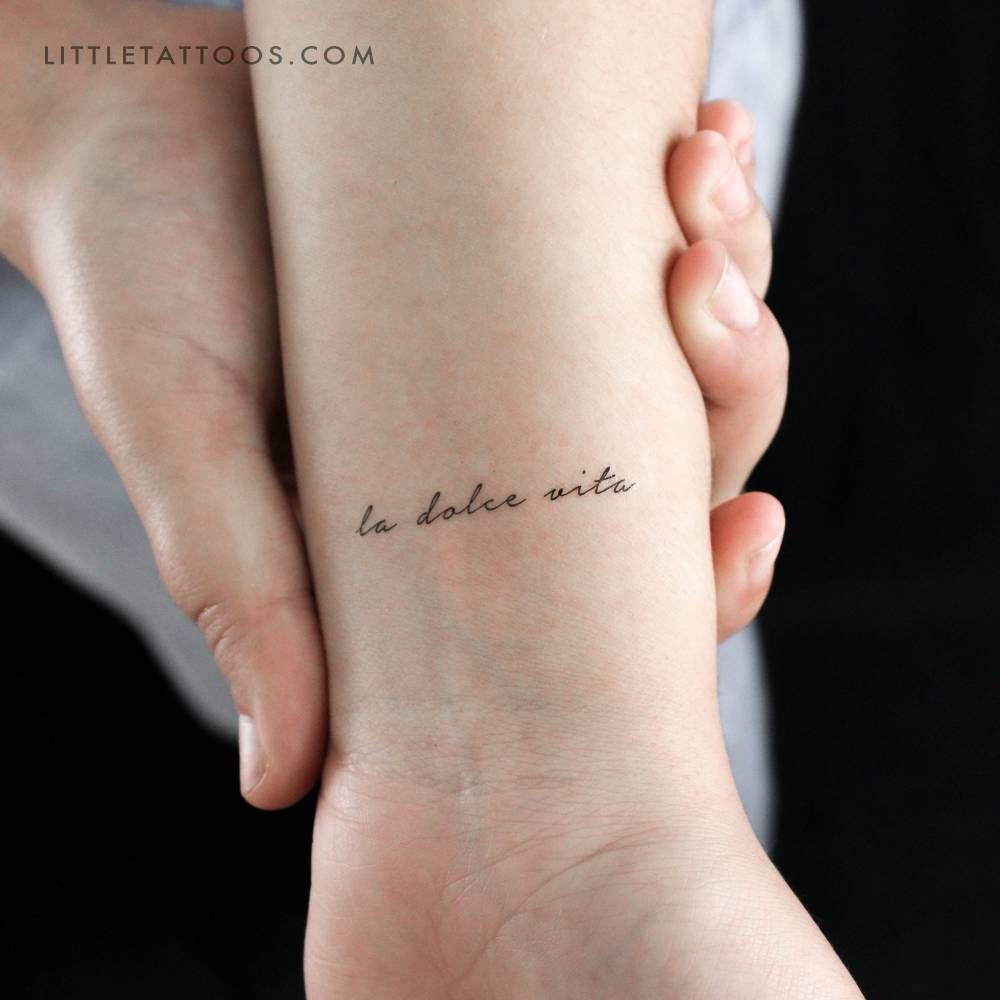 La Dolce Vita Temporary Tattoo