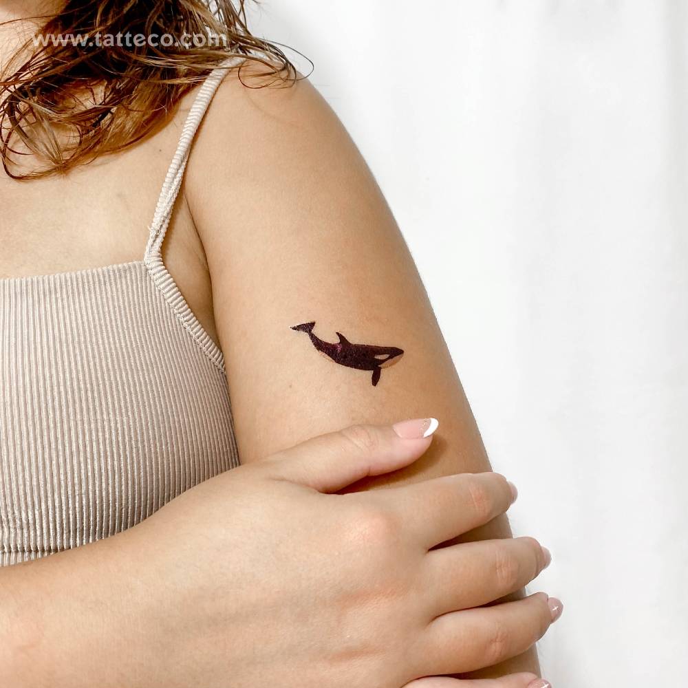 Killer Whale Temporary Tattoo