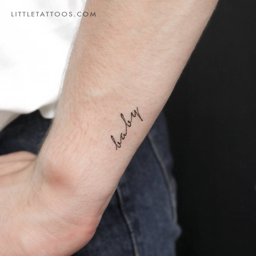 'Baby' Temporary Tattoo