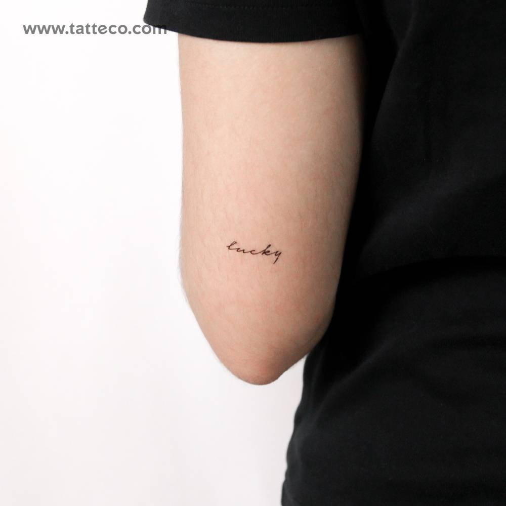 Lucky Temporary Tattoo