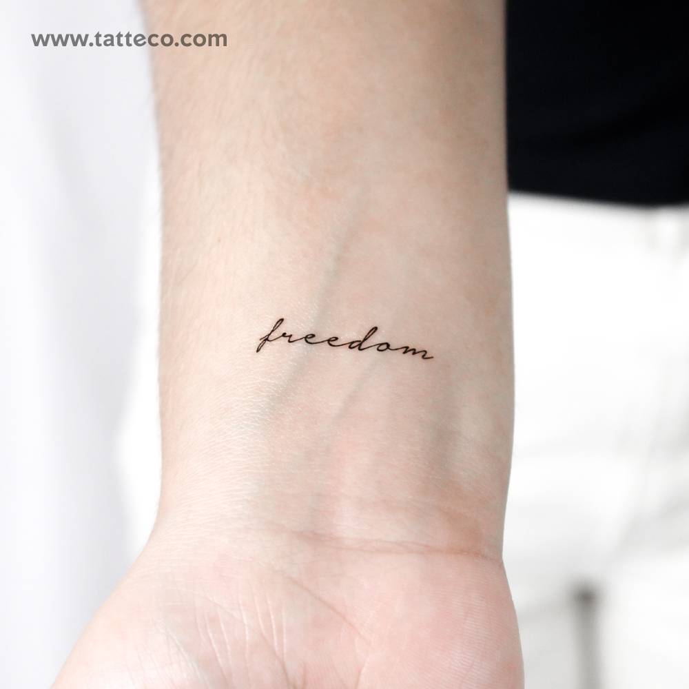 'Freedom' Temporary Tattoo