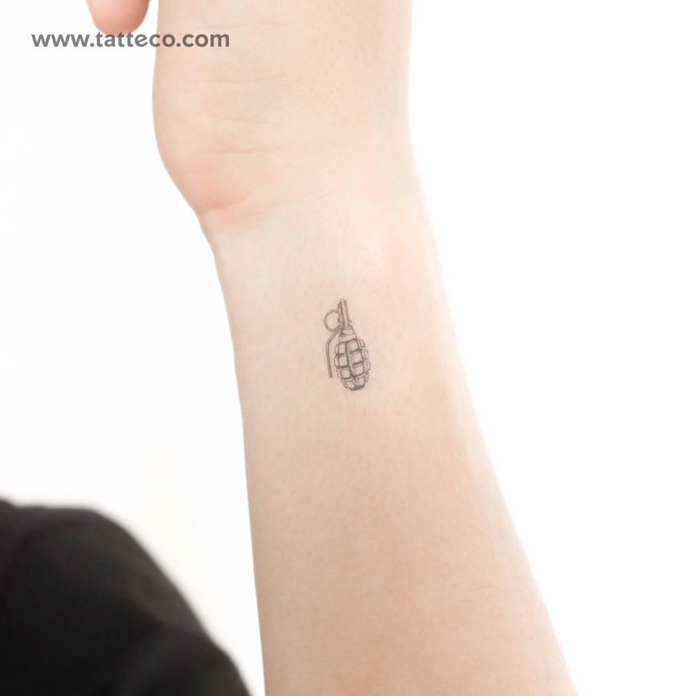 Little Grenade Temporary Tattoo
