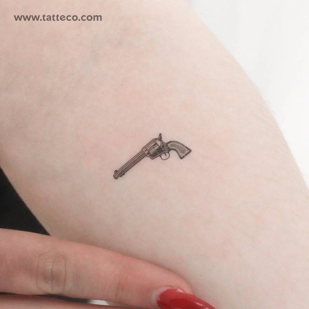 Revolver Temporary Tattoo