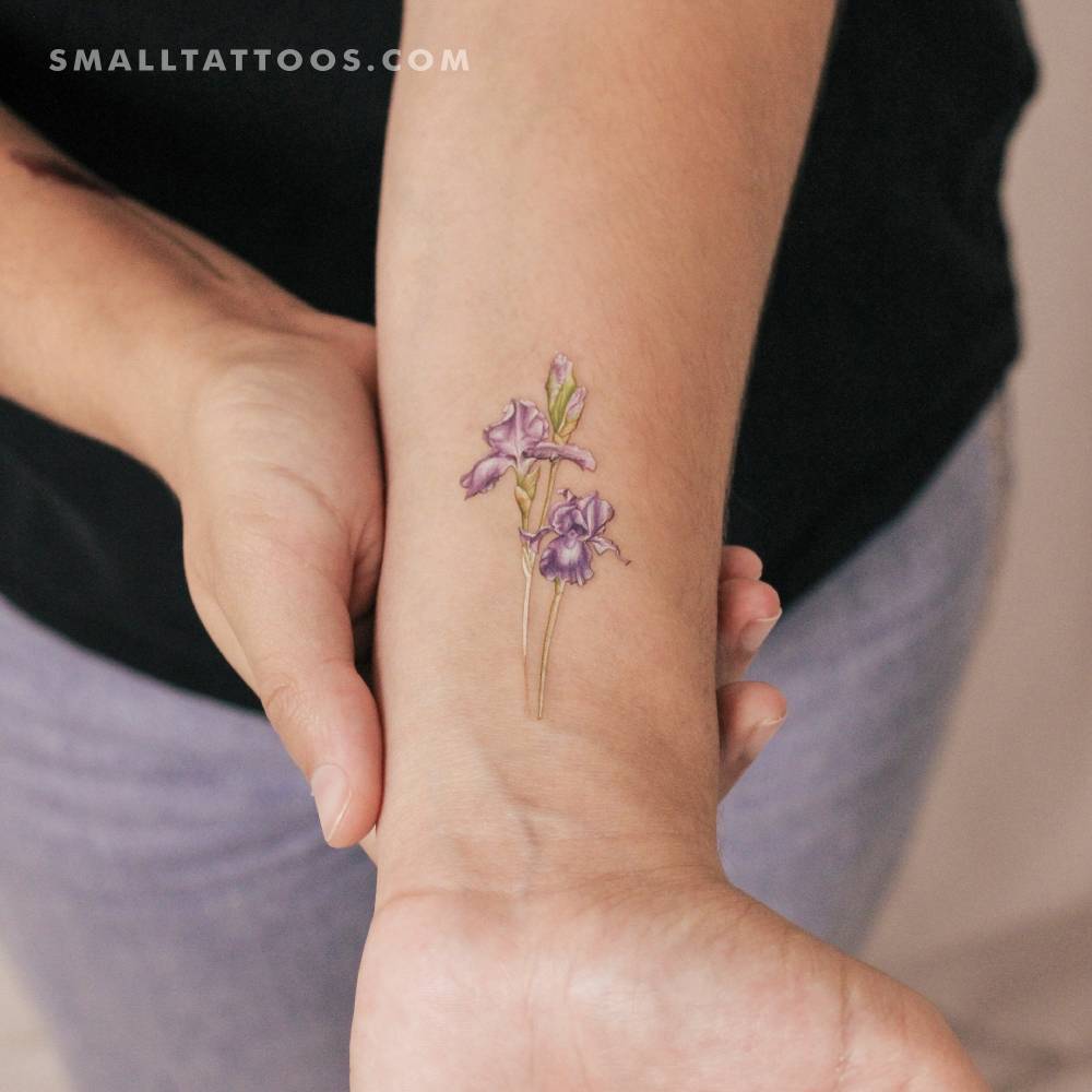 Iris temporary tattoo by Mini Lau.