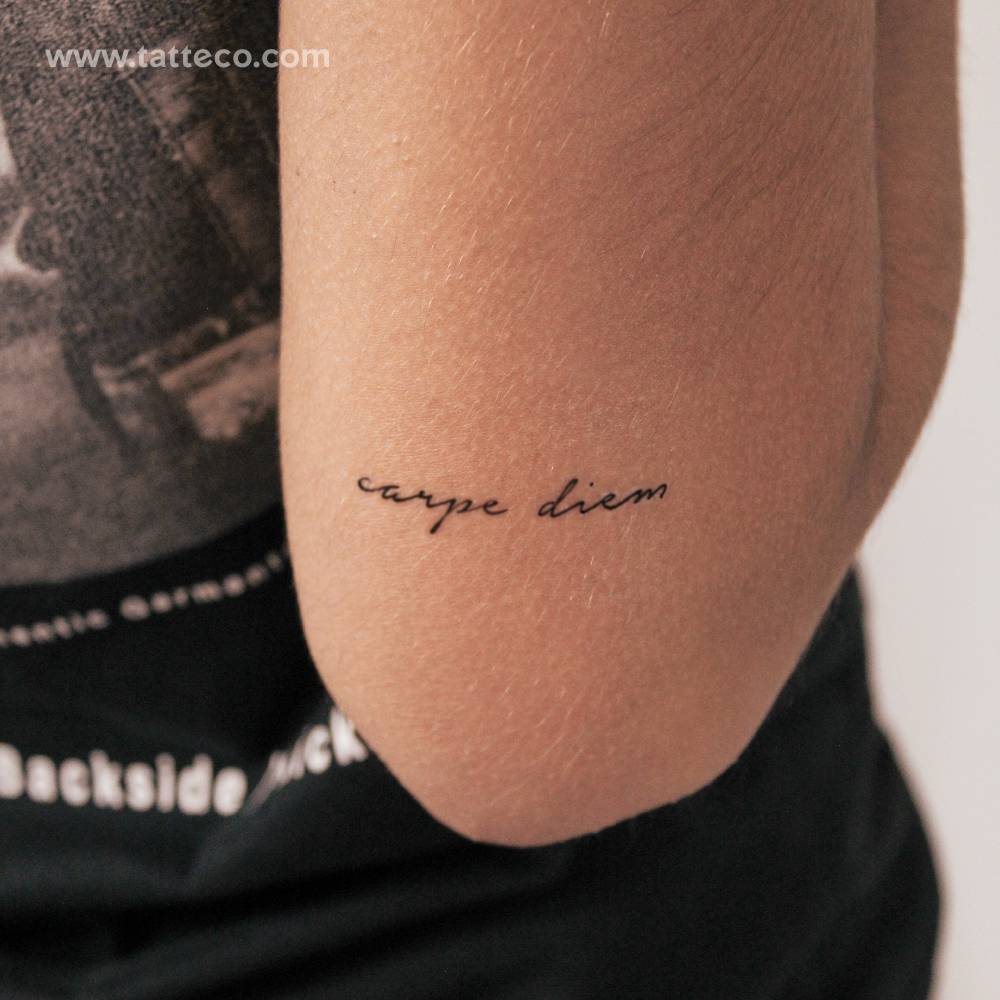 Carpe Diem 2-Week Temporary Tattoo