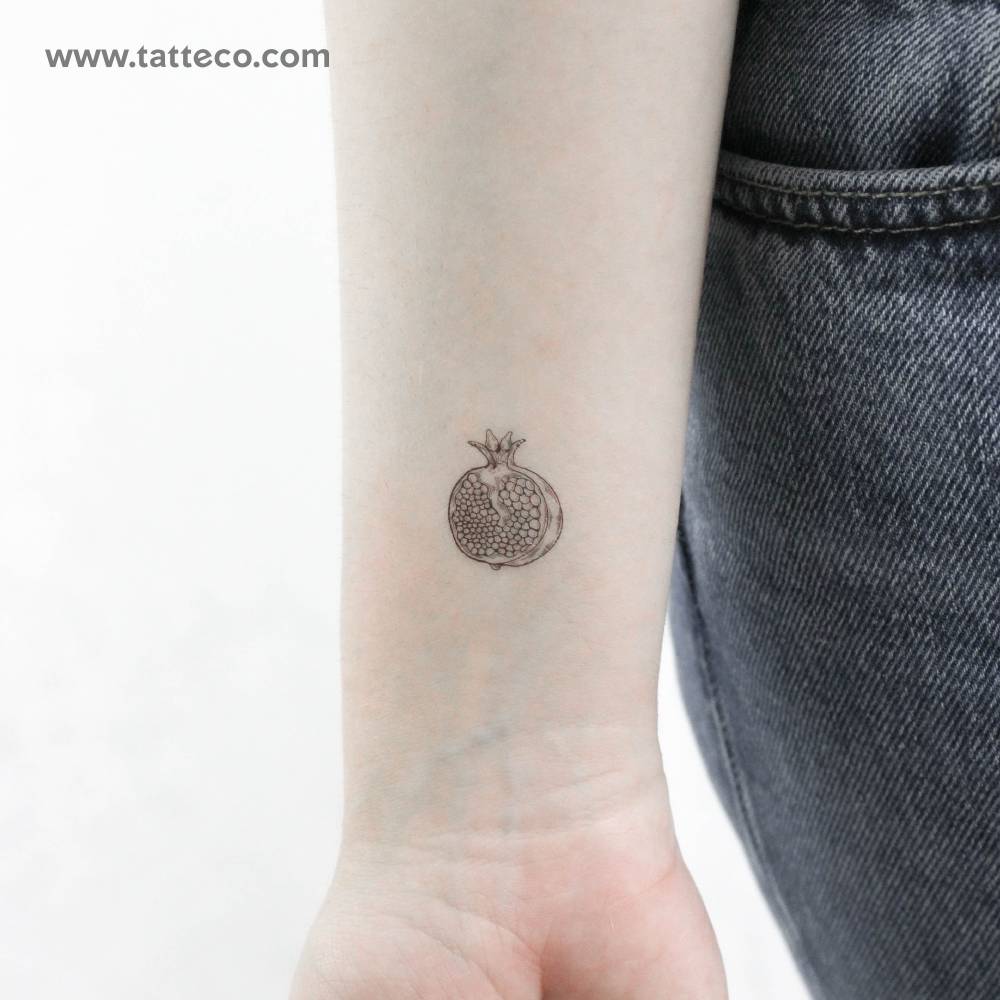 Pomegranate Temporary Tattoo