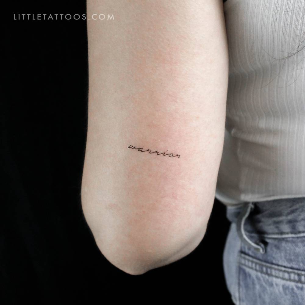 "Warrior" Temporary Tattoo