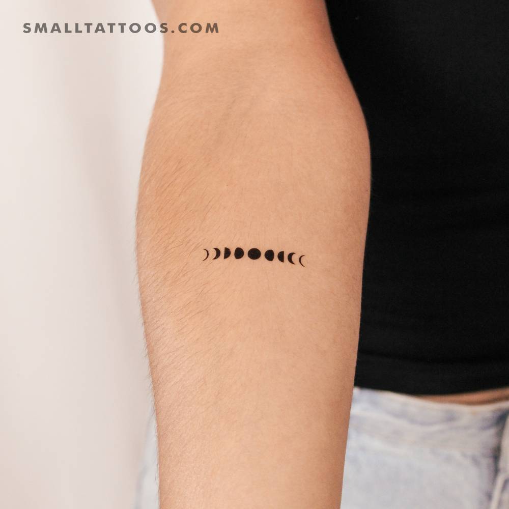 Moon Phases Temporary Tattoo