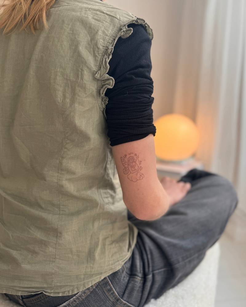 Just a fairy and her furry best friend.