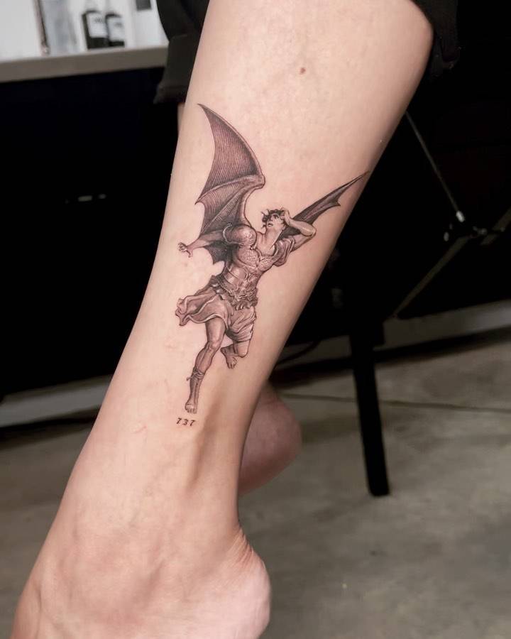 Gustave Dore's Satan illustration for Paradise Lost.