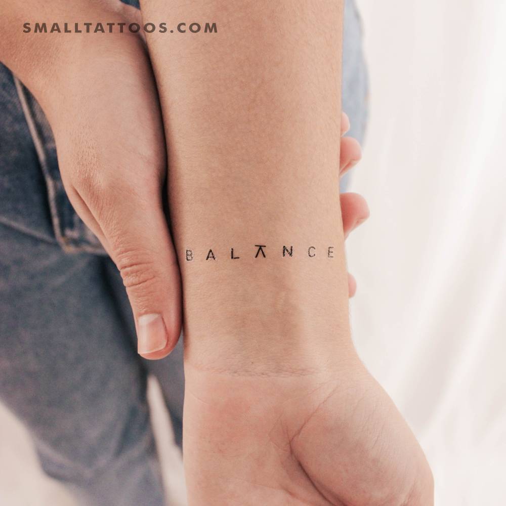 Balance Temporary Tattoo