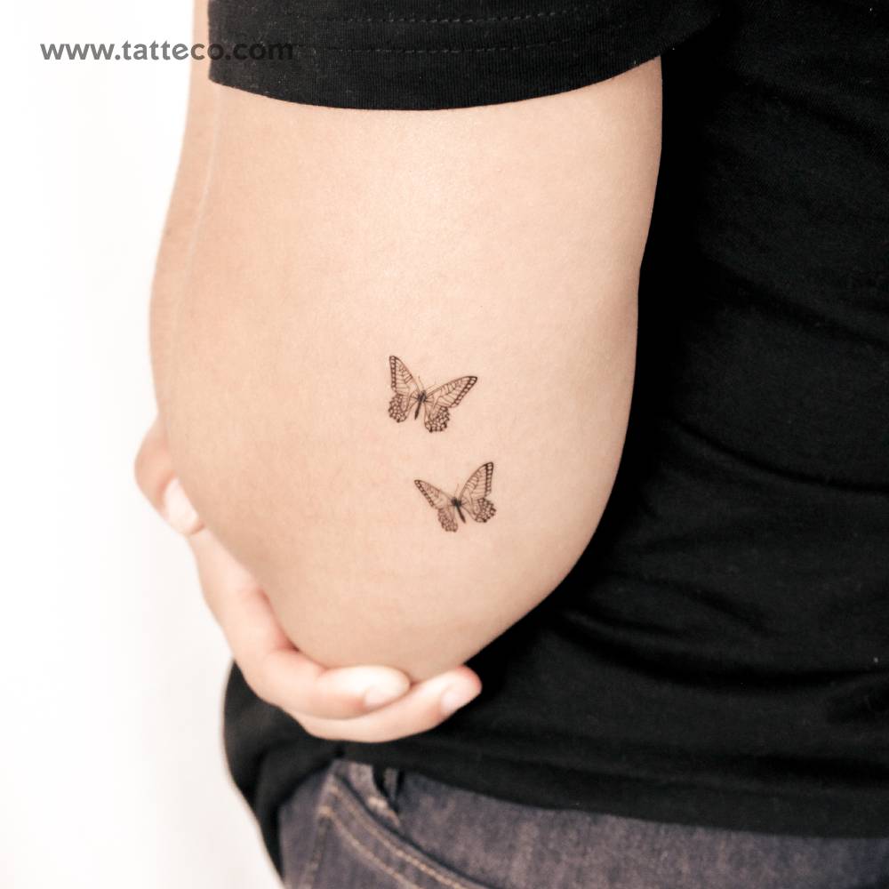 Butterfly Couple Semi-Permanent Tattoo