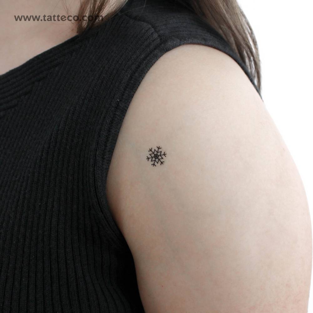 Small Snowflake Temporary Tattoo