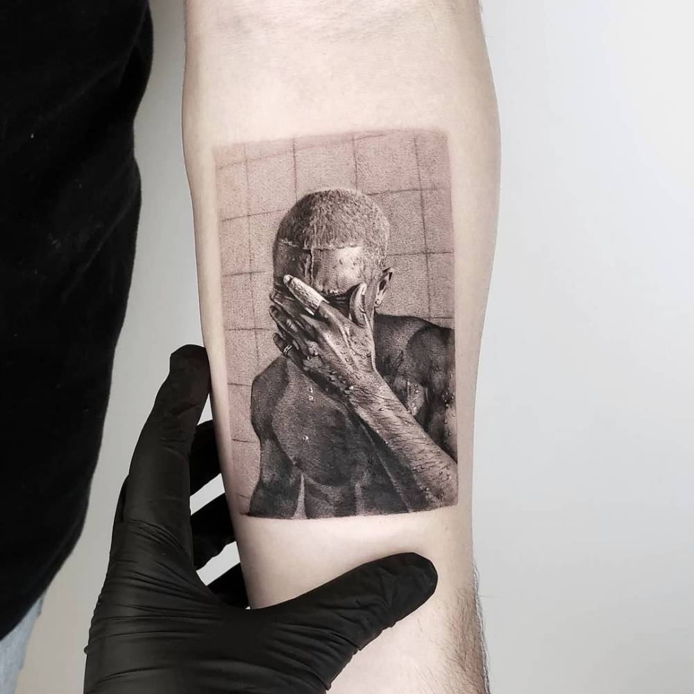 Frank Ocean's Blonde CD Cover tattoo