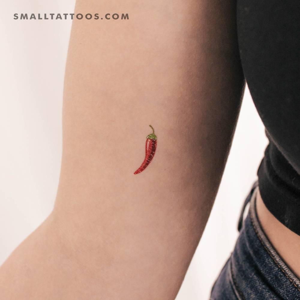 Chili Pepper Temporary Tattoo