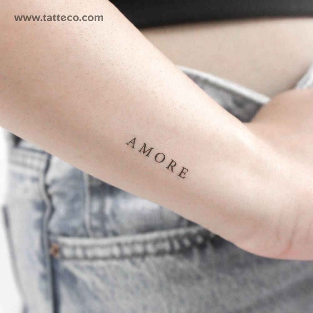 AMORE Temporary Tattoo