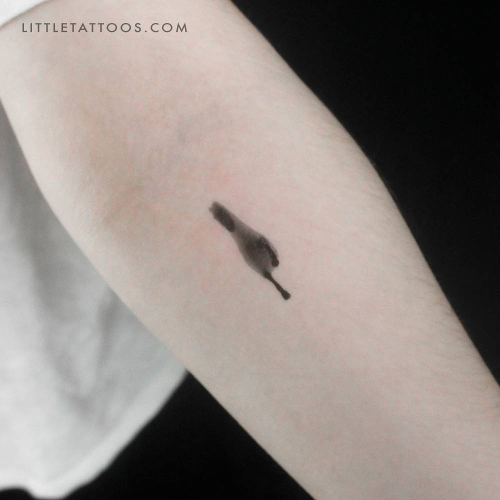 Blurred Horse Temporary Tattoo