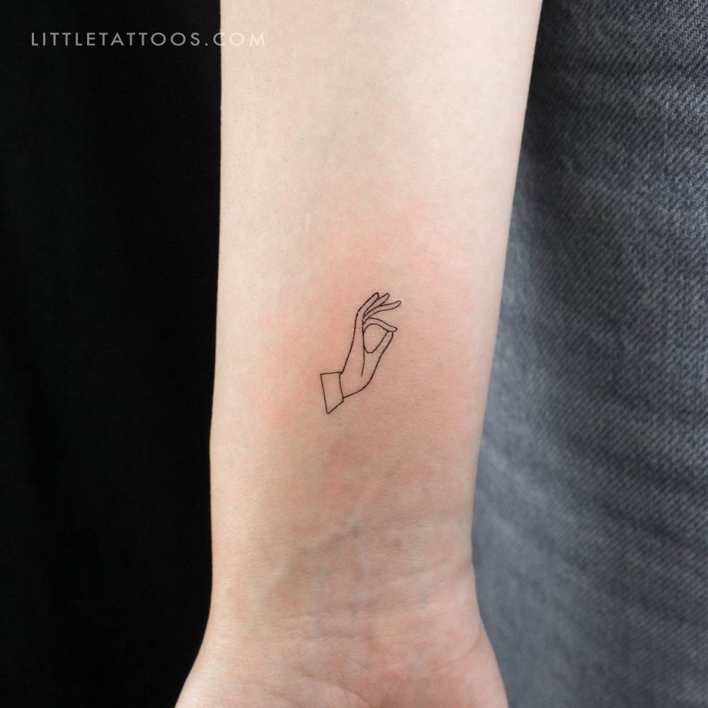 Vitarka Mudra Temporary Tattoo