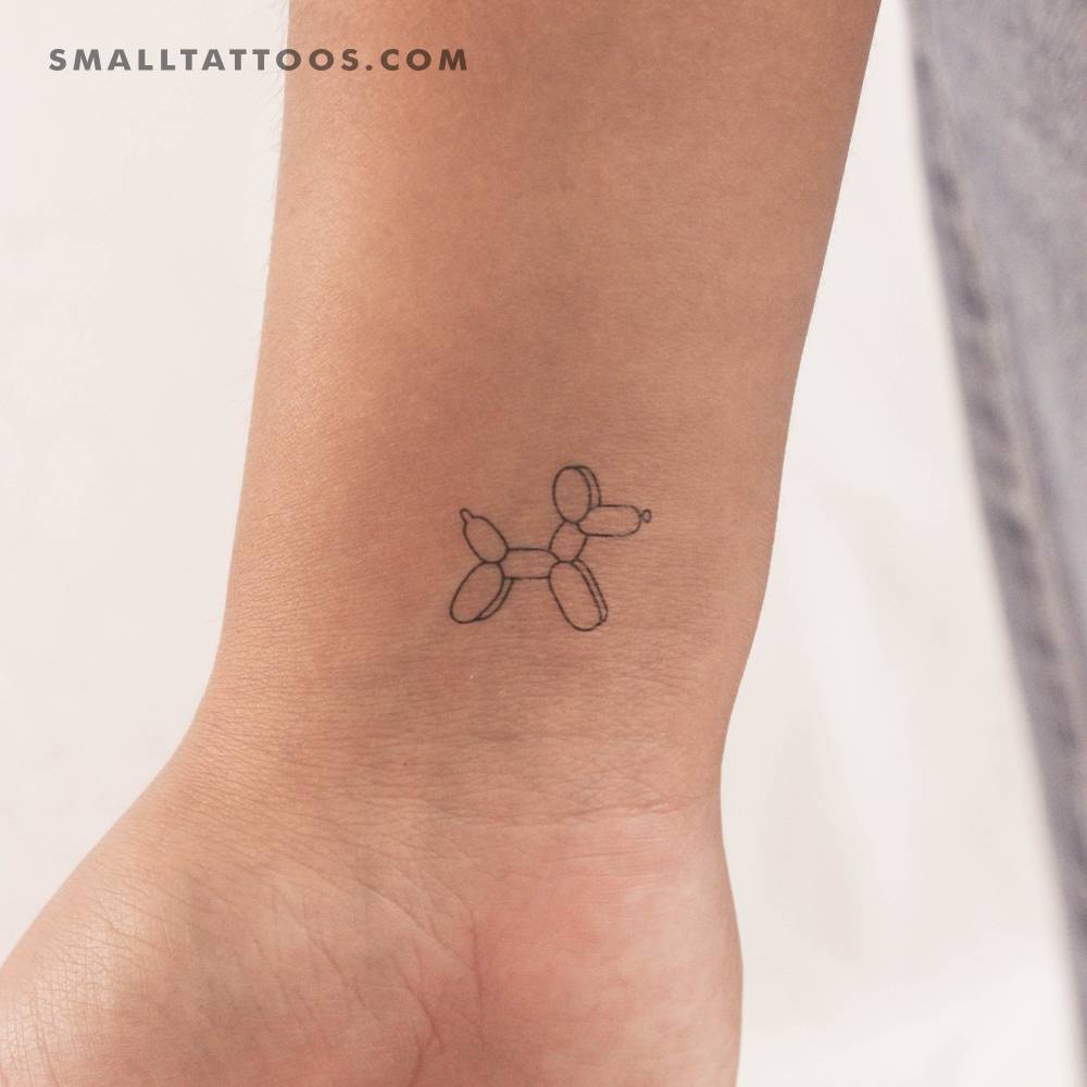 Balloon Dog Temporary Tattoo