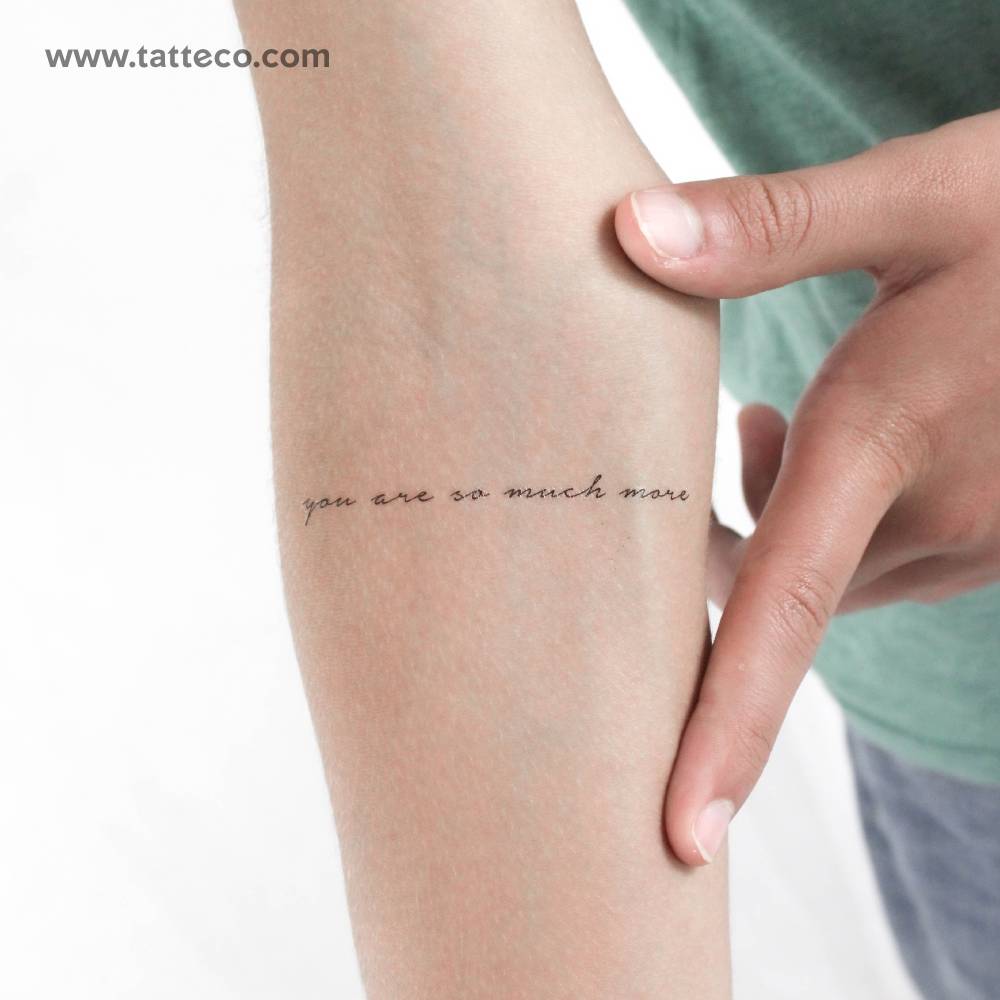 You Are So Much More Temporary Tattoo