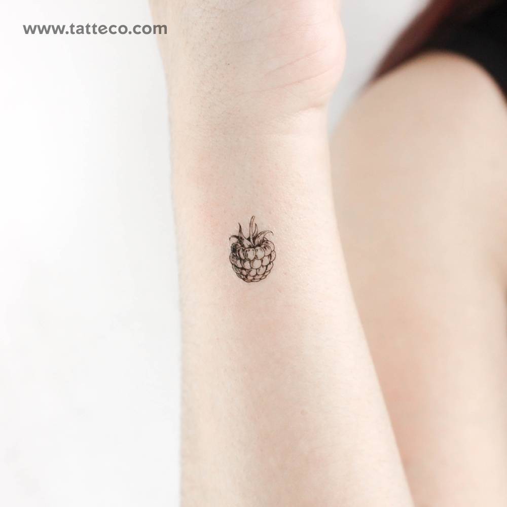 Raspberry Temporary Tattoo